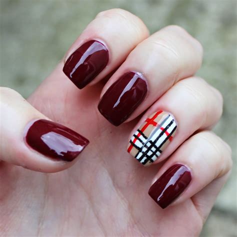 burberry nails pictures.